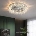 Luxury mirror chassis crystal pendant ceiling lamp